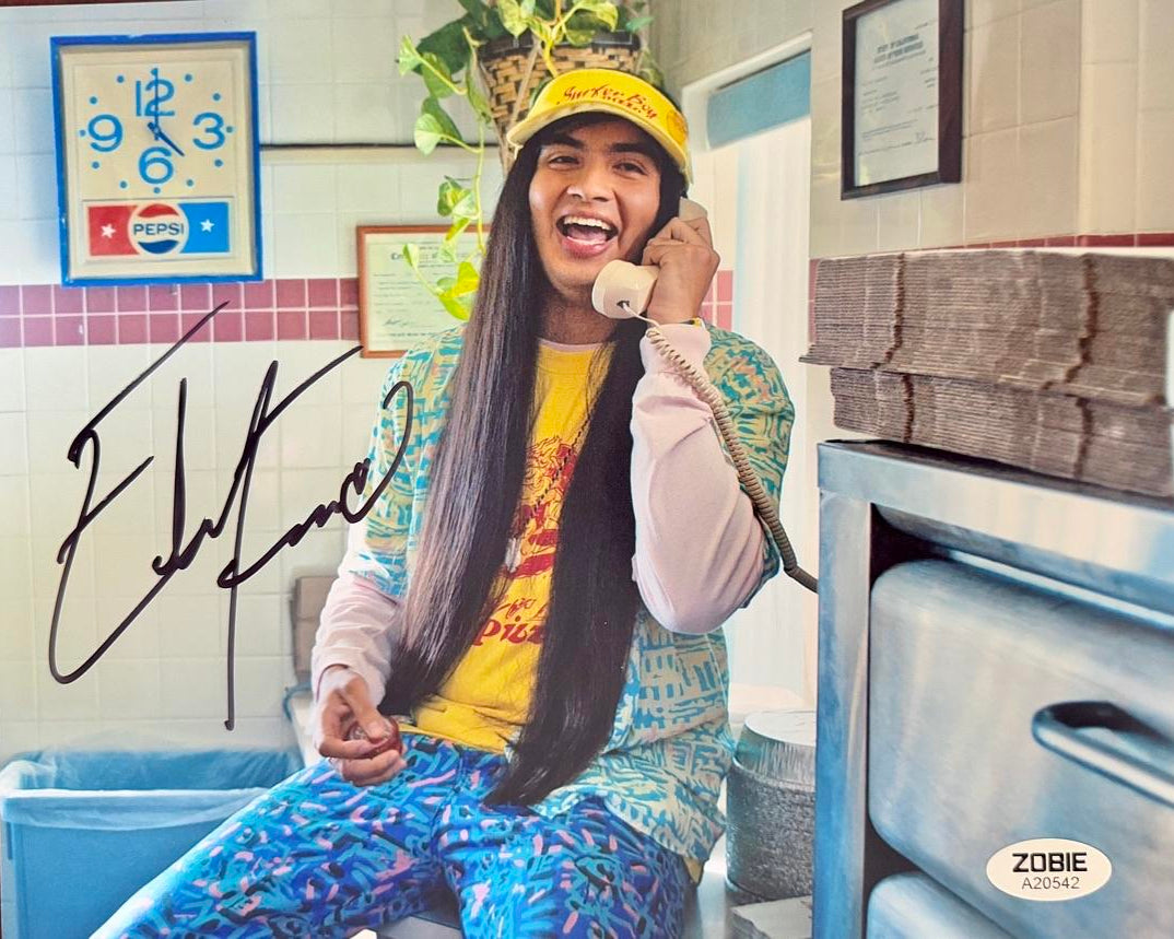 Eduardo Franco Signed 8x10 Photo (Stranger Things) - Zobie COA #02